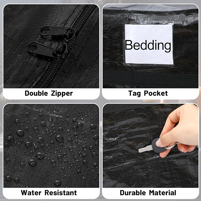 4 Pcs 176 Gallon Large Moving Bags - Image 3