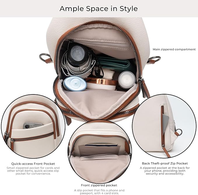 Alldaily Large Sling Bag for Women Crossbody Purse Leather Fashionable Trendy - Image 3