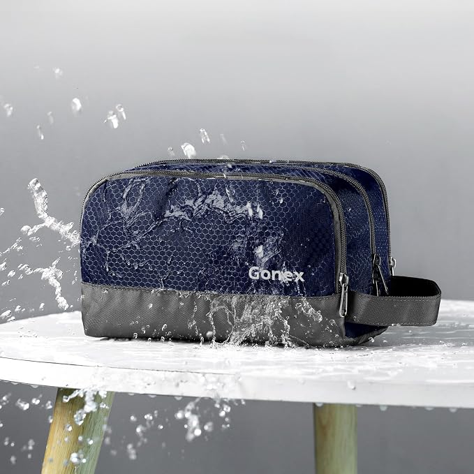 Gonex Travel Toiletry Bag Nylon, Dopp Kit Shaving Bag Toiletry Organizer Deep - Image 2