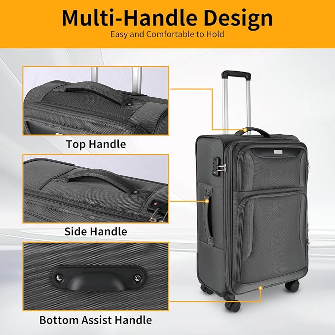 3-Piece Softside Expandable Luggage Set - Image 4
