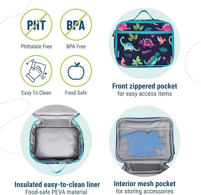 Wildkin Kids Insulated Lunch Box – Durable and Reusable - Image 4