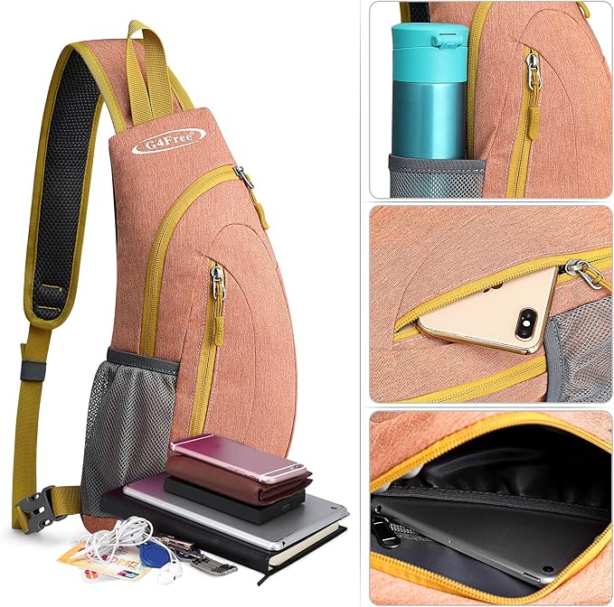 G4Free Sling Bag for Men Women, Small Crossbody Backpack Lightweight Chest - Image 5