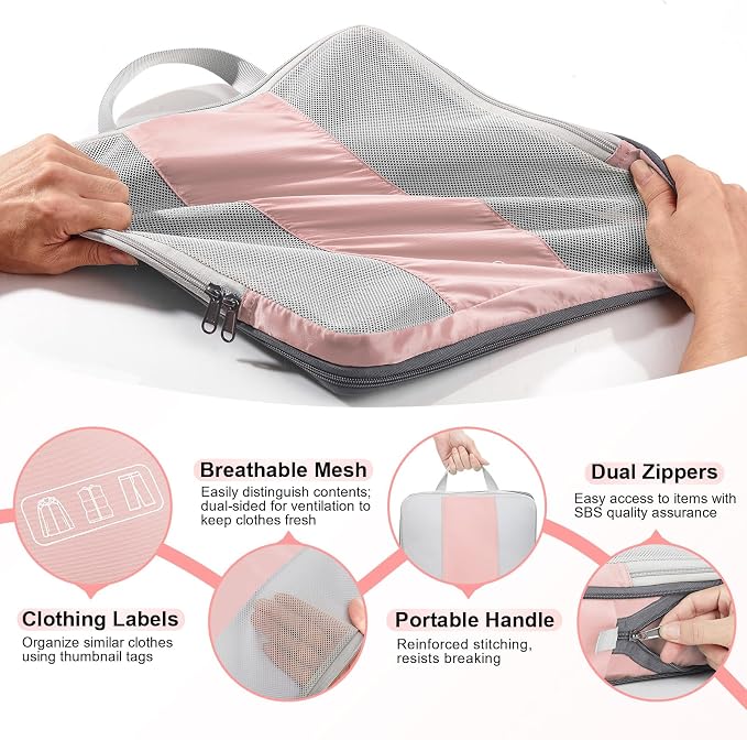 10 Set Compression Packing Cubes - Image 6