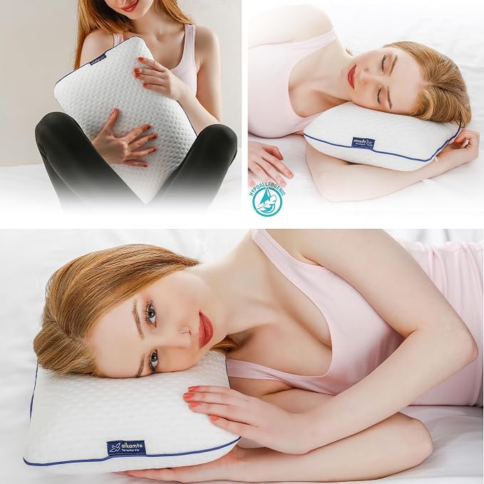 Travel & Camping Comfortable Memory Foam Pillow – Easy to Carry Portable Bag – - Image 9