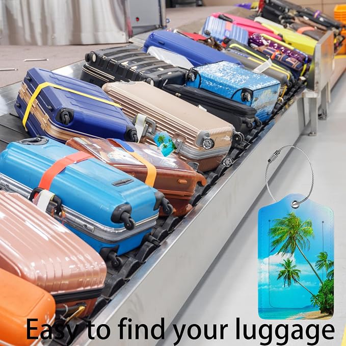 Swaying Palm Trees 2-Pack Luggage Tags - Image 5