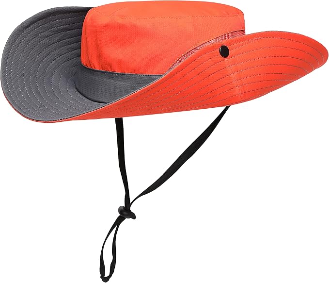 Womens Summer Sun Hat Beach Hat Wide Brim Outdoor UV Protection Hat Foldable - Image 5