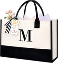 BAGAIL Initial Tote Bag, Personalized Birthday Gifts by BAGAIL