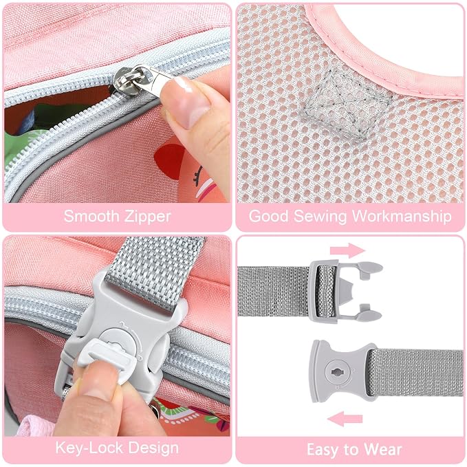 Accmor Toddler Harness Leash + Anti Lost Wrist Link, Cute Deer Kids Harness - Image 3