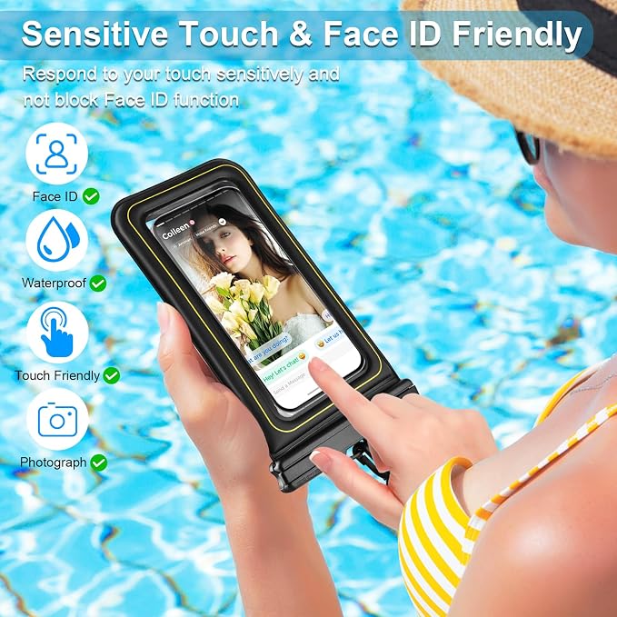 Large Waterproof Phone Pouch Floating, Phone Case Friendly, IP68 Waterproof - Image 4