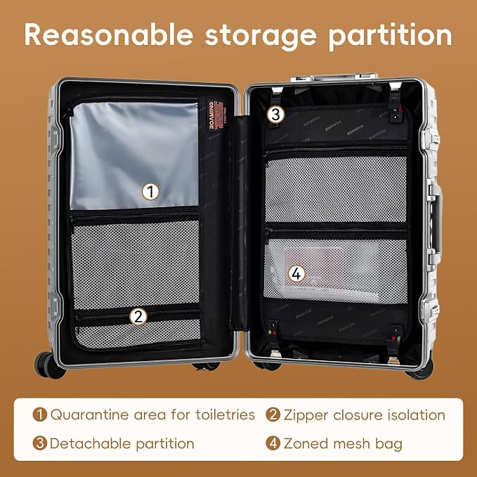 ROAMING Zipperless Luggage 22 Inch - Image 9
