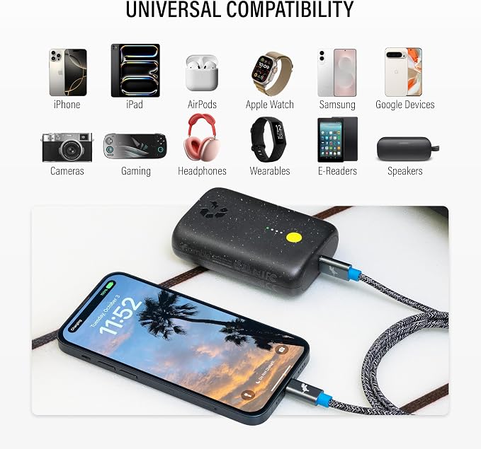 Nimble Champ Portable Charger, 000mAh Power Bank Fast Charging, 20W Dual USB-C - Image 5