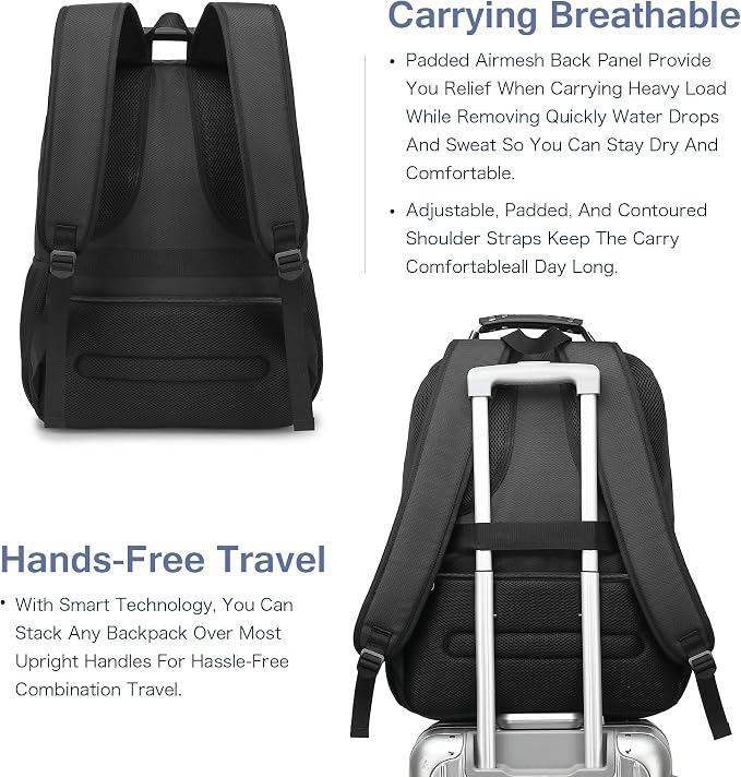 Extra Large Laptop Backpack for Men, 37L Gaming Laptop Backpack, 18.4Inch - Image 3