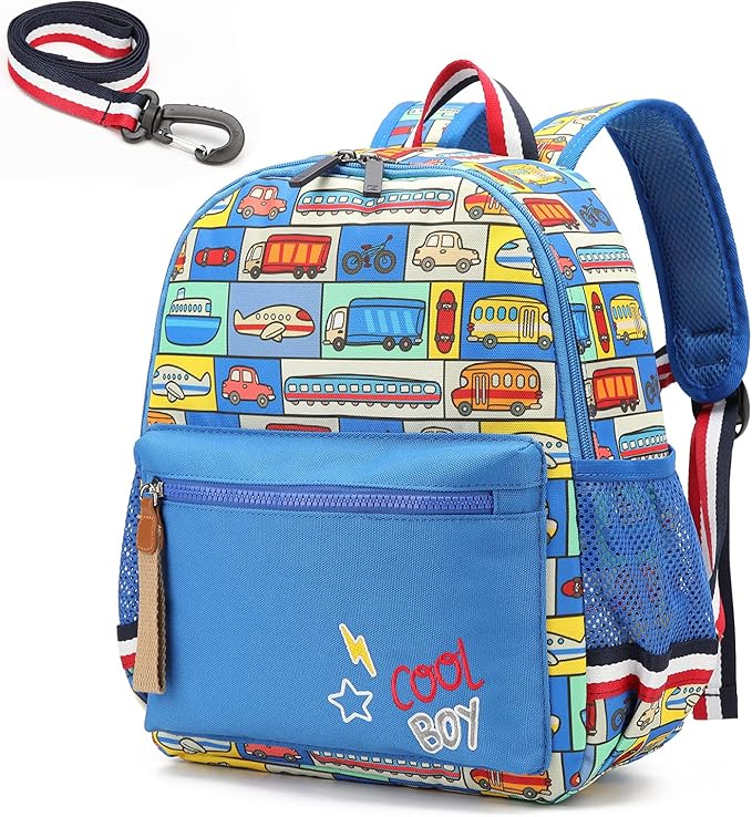 willikiva Cartoon Bus 12 Kindergarten Backpack by willikiva