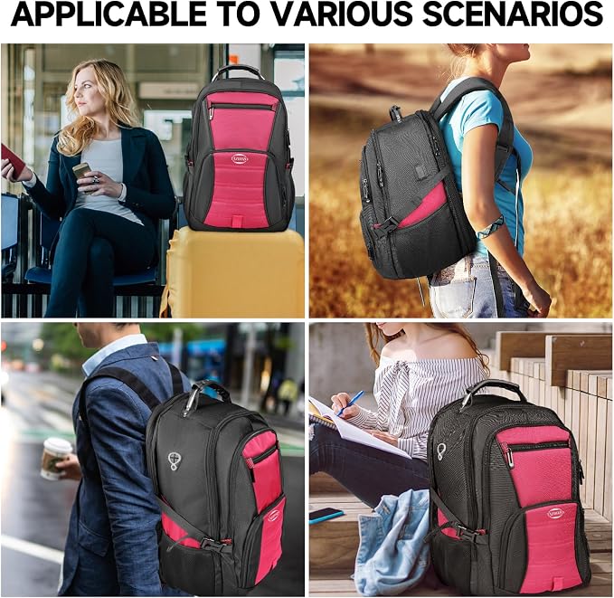 52L Extra Large Travel Backpack, 18.4 Inch Travel Laptop Backpack, TSA Friendly - Image 6