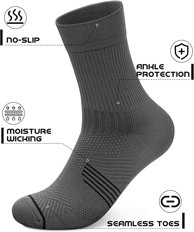 PAPLUS 3 Pairs Running Compression Socks - Image 2