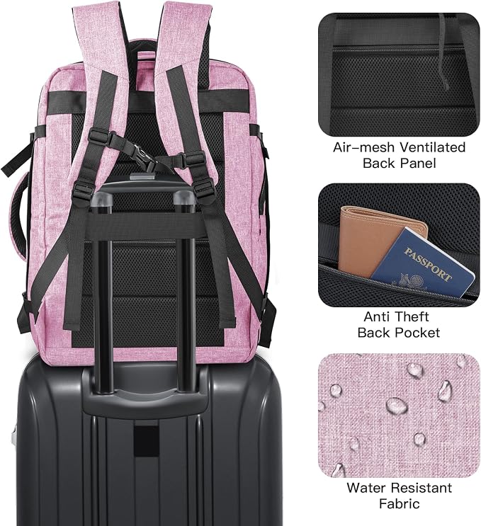 Carry On Backpack, 40-50L Travel Backpack - Image 5