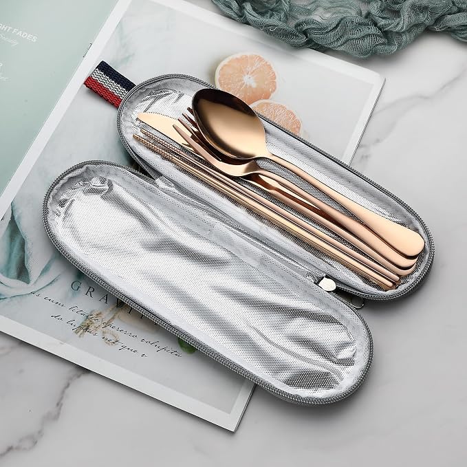 DEVICO Camping Utensils, Portable Travel Utensils - Image 3