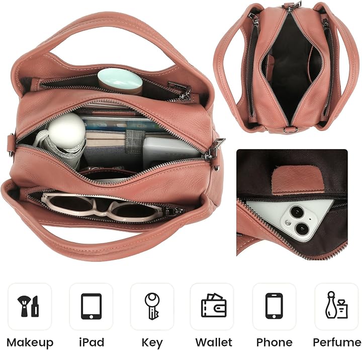 KOGTLA Genuine Leather Purses for Women, Crossbody Shoulder Bags - Image 6