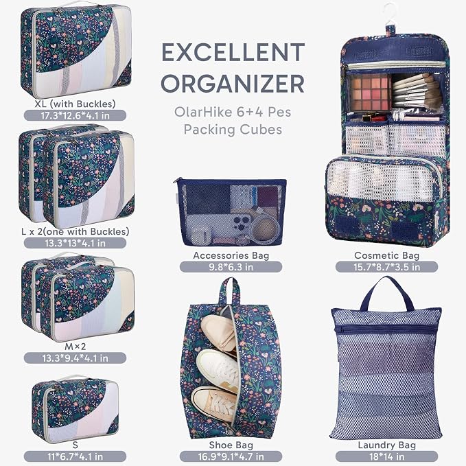 ALL INCLUDED 10 Set Durable Packing Cubes - Image 2