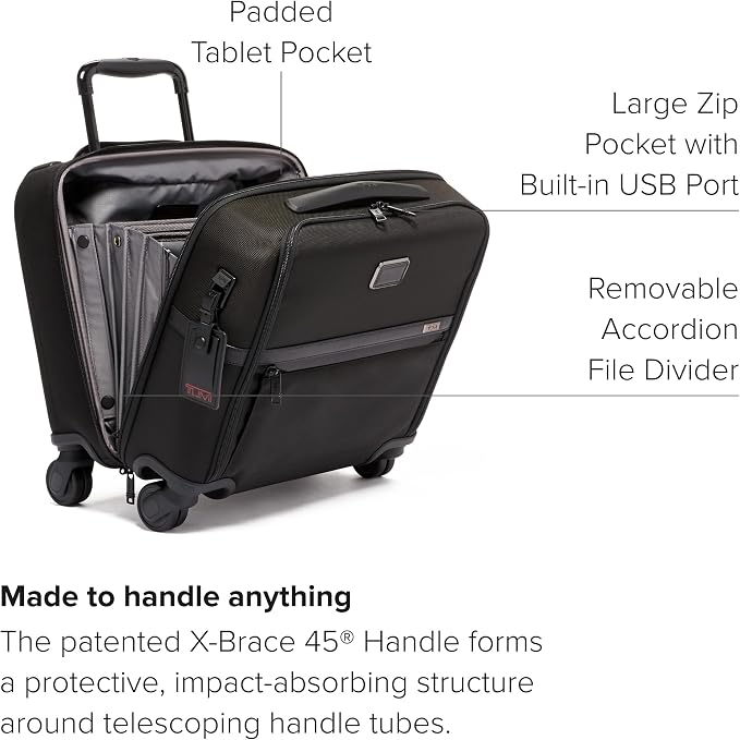 TUMI - Alpha Compact 4 Wheeled Brief - Laptop Bag - Image 3