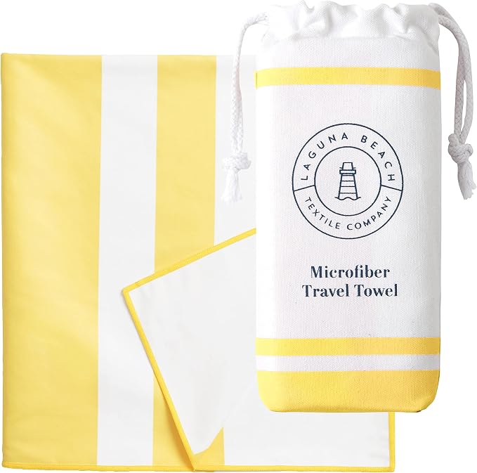 Laguna Beach Textile Co. Recycled Microfiber Quick Dry Beach Towel by LagunaBeachTextileCompany