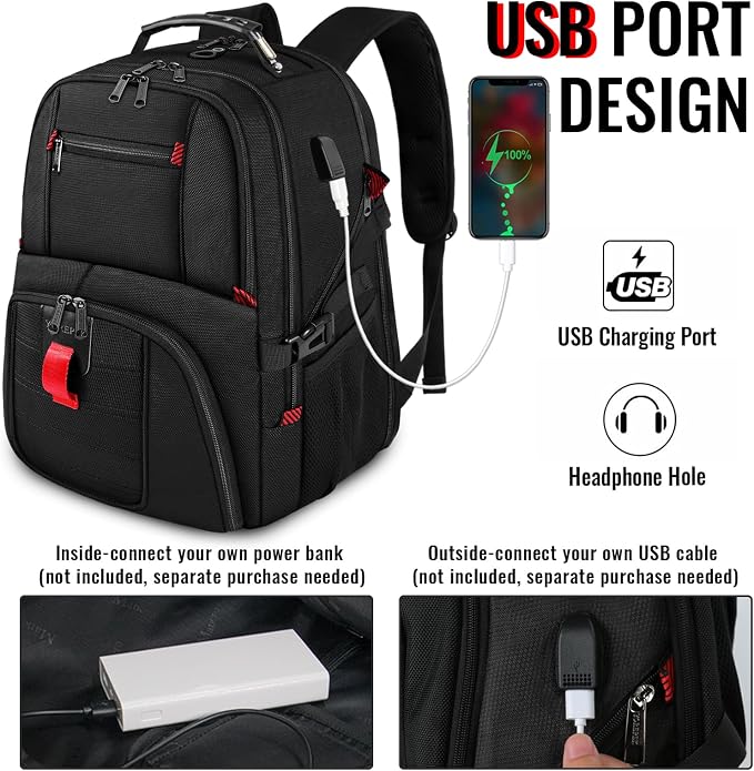 YOREPEK Travel Backpack, 15.6 Inch Laptop Backpacks - Image 3