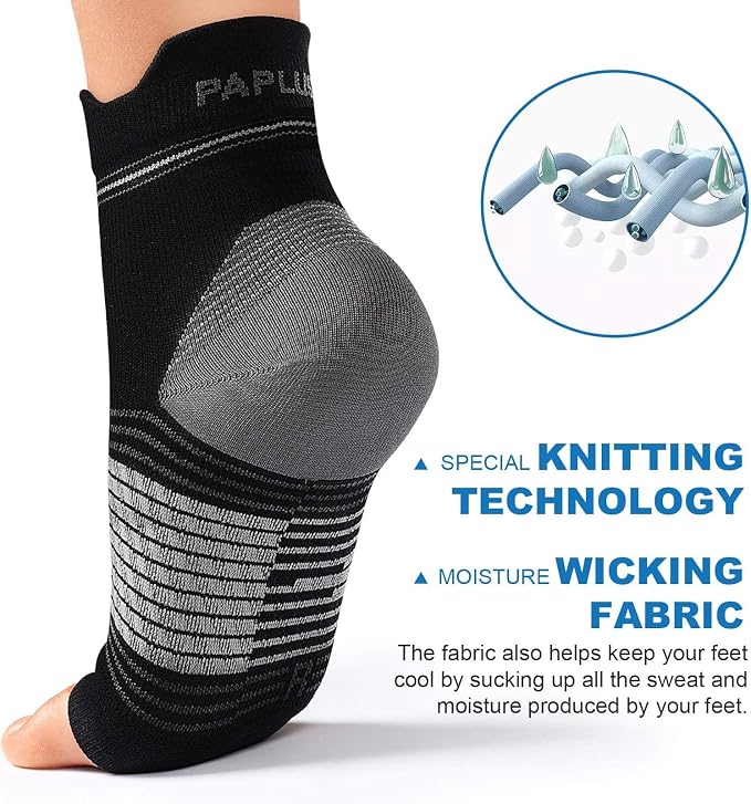 Plantar Fasciitis Sock for Men and Women, Compression Foot Sleeves - Image 5