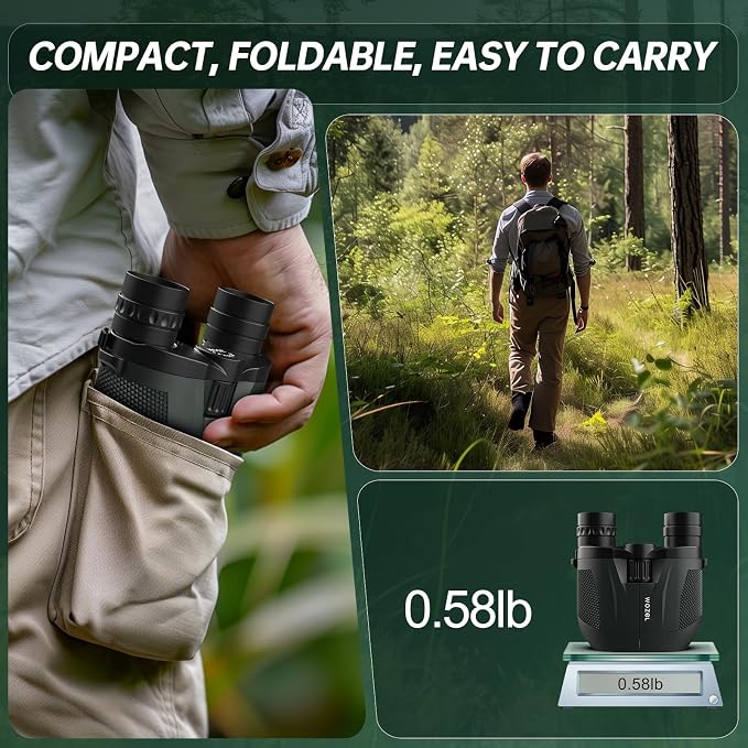 10-30x25 Small Compact Binoculars - Image 4