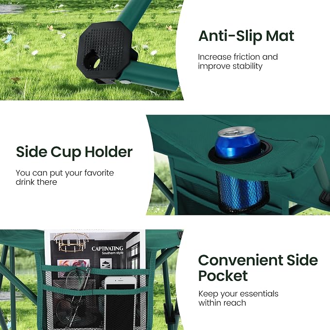 HIGH POINT SPORTS 2 Pack Portable Camping Chair - Image 7