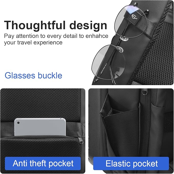 SOKOK Carry On Travel Backpack Waterproof Business Backpack - Image 6