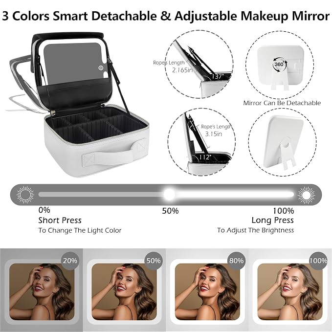 MOMIRA Travel Makeup Bag Cosmetic Bag Makeup Organizer Bag - Image 5
