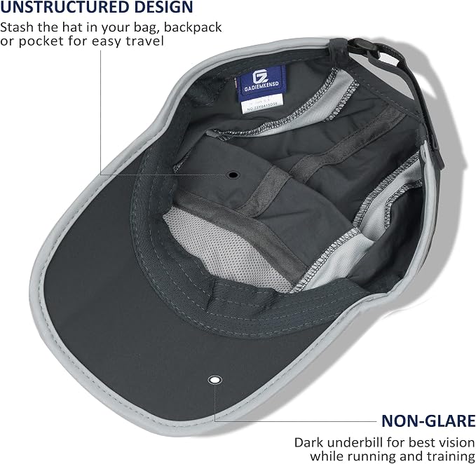 GADIEMKENSD Reflective Folding Outdoor Hat Unstructured Design UPF 50+ Sun - Image 4