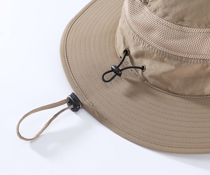 Home Prefer UPF 50+ Men's Sun Hat Wide Brim Bucket Hat UV Protection Hat - Image 8