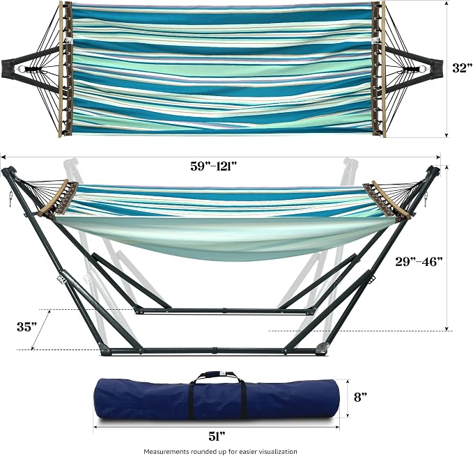 Tranquillo Sturdy Steel Hammock - Image 5
