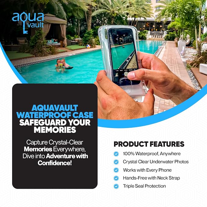 AquaVault 100% Waterproof Floating Smart Phone Case & Money Pouch - Image 5