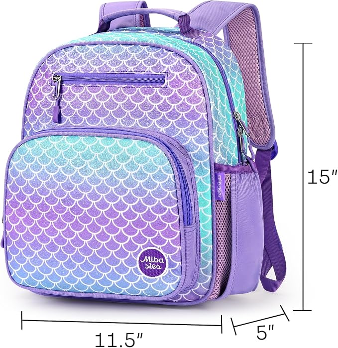 mibasies Girls Backpack 5-8: Glitter Kids Backpacks - Image 3