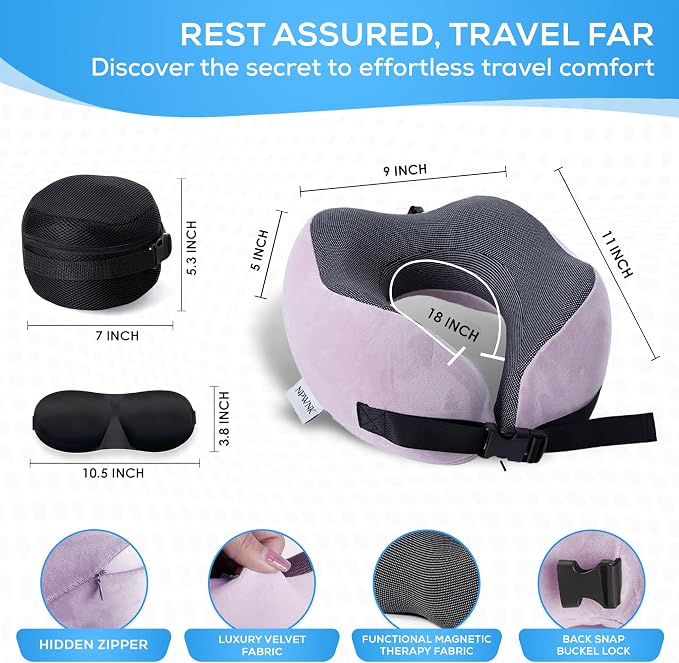 Pure Memory Foam Travel Pillows - Image 2