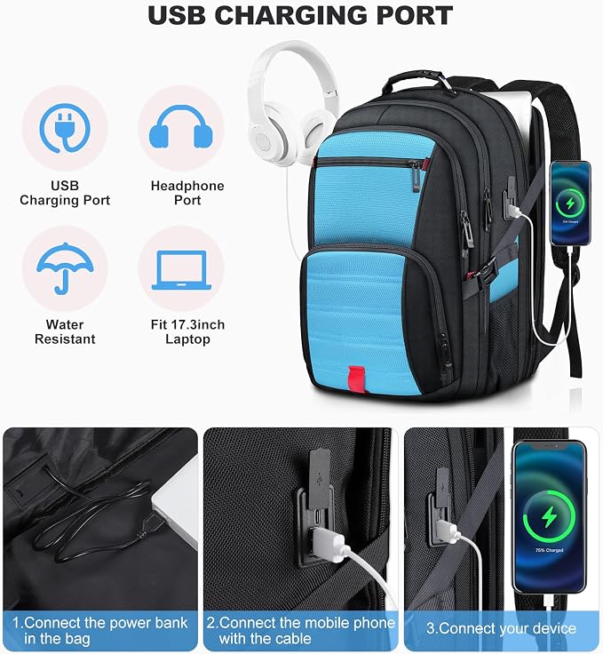 Extra Large Backpack, Travel Laptop Backpack - Image 2