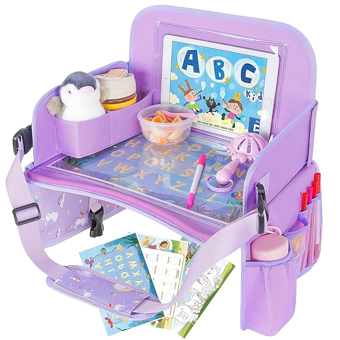 MENZOKE Car Seat Tray for Kids Travel, Kids Travel Tray - Image 9