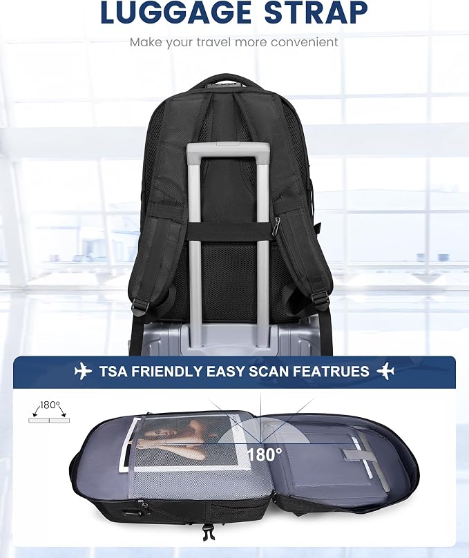 LOVEVOOK Travel Laptop Backpack Waterproof Anti Theft - Image 4