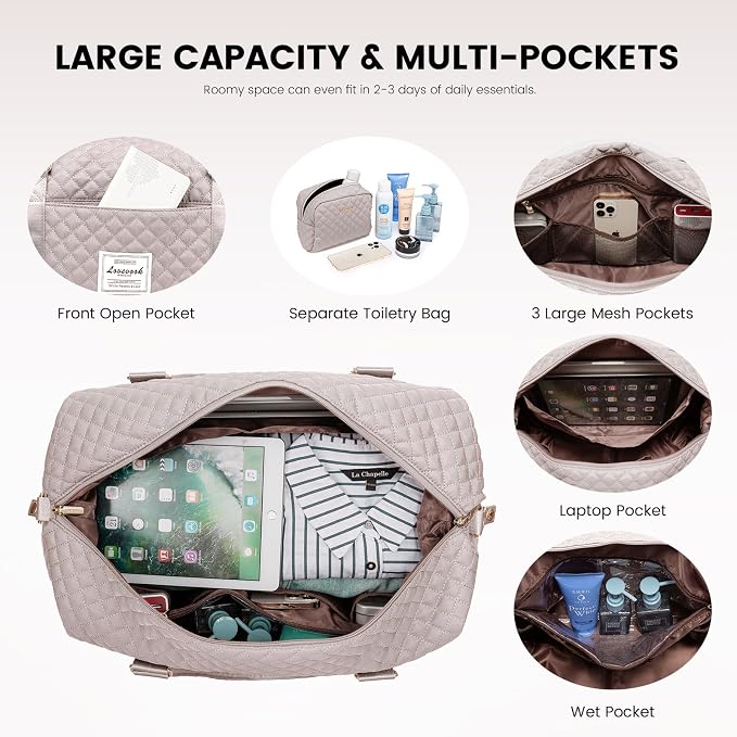 LOVEVOOK Travel Duffle Bag, Weekender Bags - Image 3