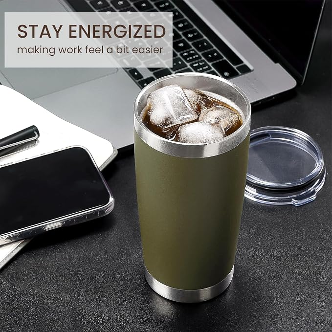 MEWAY 20oz Tumbler 4 Pack Double Wall Vacuum Insulated Travel Mug Bulk - Image 4