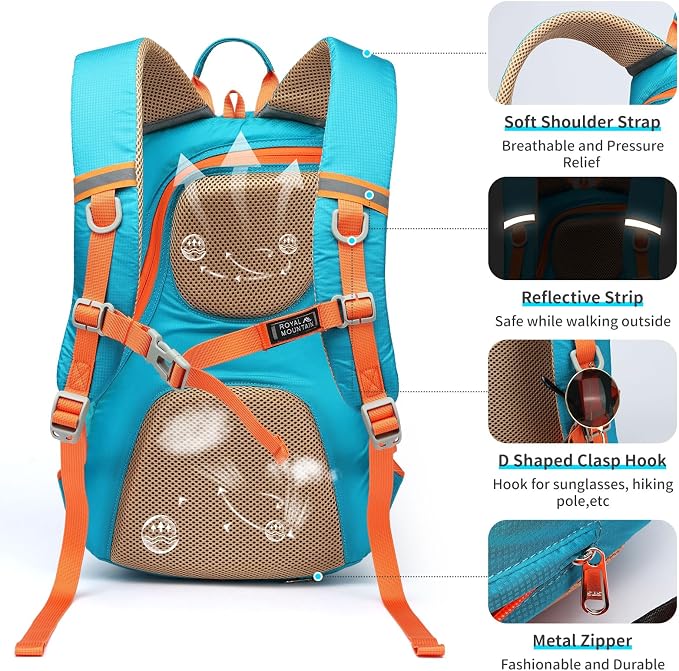 Small Hiking Backpack, 20L Lightweight Travel Backpacks - Image 4