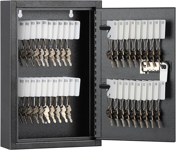 KYODOLED Locking Key Cabinet, 40 Key Storage Lock Box by KYODOLED