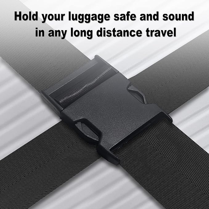 Luggage Straps for Suitcases TSA Approved Travel Belt 8 Pack by Chelmon - Image 4