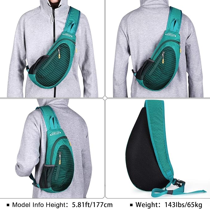 G4Free Sling Bag for Men Women, Small Crossbody Backpack Lightweight Chest - Image 7