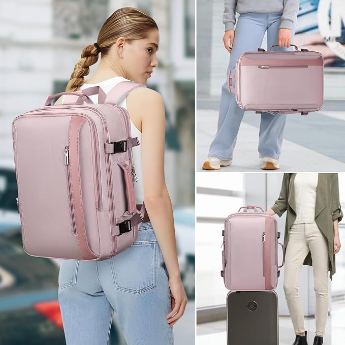 PIJUSHI Travel Backpack for Women Expandable Carry on Luggage Backpack Airline - Image 7