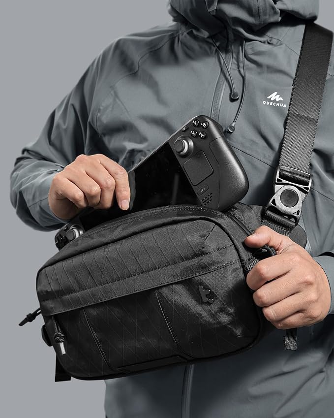 tomtoc 5.5L X-Pac Sling Bag for Nintendo Switch 2, Heavy Duty Crossbody Bag for - Image 7