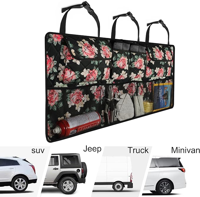 Car Trunk Organizer, Large Capacity Backseat Trunk Organizer, Collapsible Car - Image 6