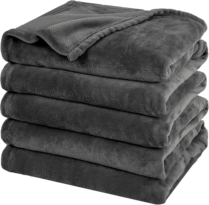 PHF Oversized King Fleece Blanket 120"x120", No Shed No Pilling Big Soft Blanket by PHF